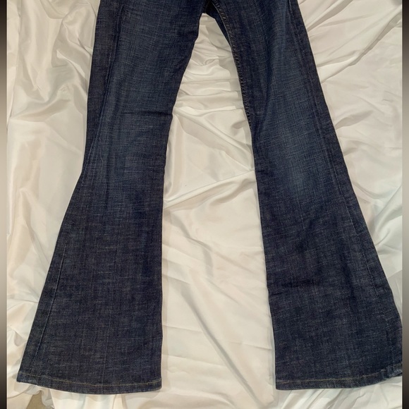 Vintage Juicy Couture Low Rise Flare Leg Jeans Y2K Dark Wash Size 25 - Picture 2 of 4